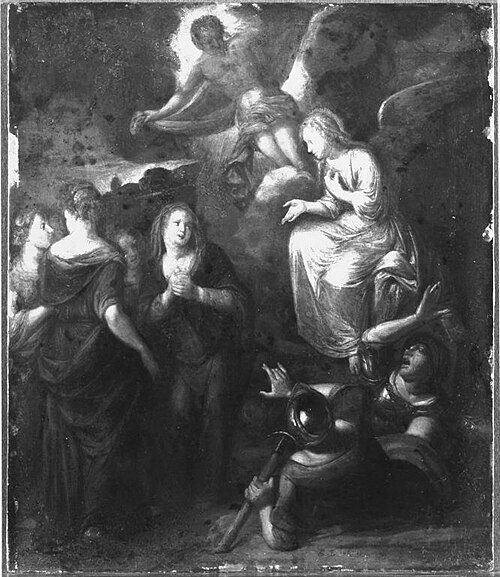 Die Auferstehung Christi und der Besuch der Frauen am Grabe, 1676, Richard Brakenburgh