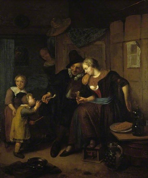 Family scene, 1680, Richard Brakenburgh