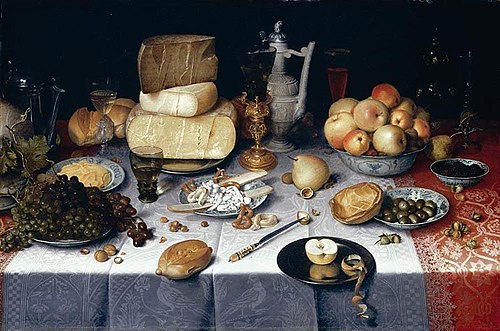 Nature morte, 1610, Floris Claesz van Dijck