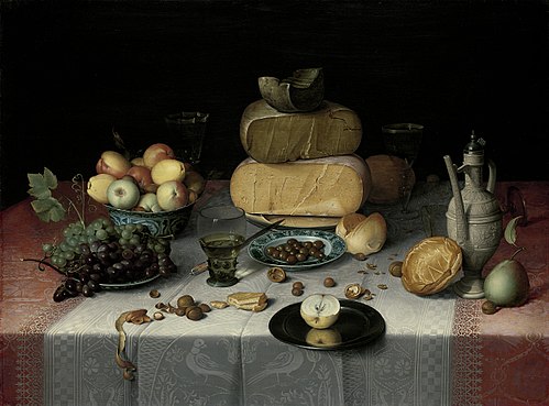 Nature morte aux fromages, 1615, Floris Claesz van Dijck
