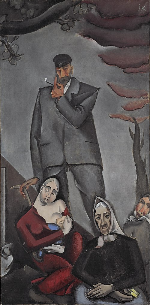 Réfugiés, 1917, Jēkabs Kazaks