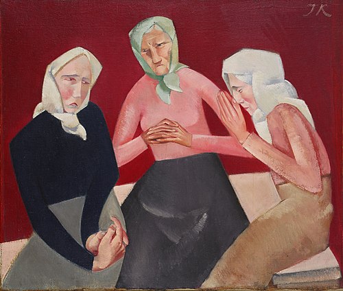 Three Old Ladies, 1916, Jēkabs Kazaks