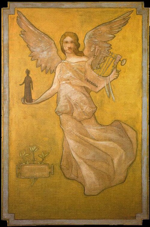 La Poesia mistica, 1896, Edmond Aman-Jean