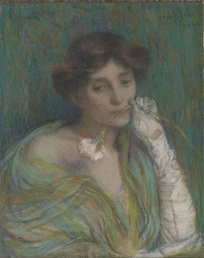 Femme à l'oeillet, 1908, Edmond Aman-Jean