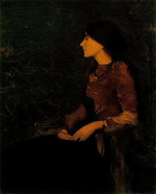 Portrait de Thadée-Caroline Jacquet, 1892, Edmond Aman-Jean