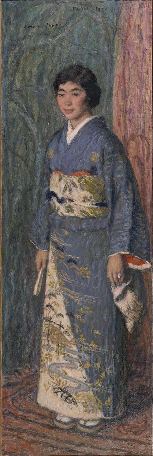 Portrait of a Japanese Woman (Mrs. Kuroki), 1922, Edmond Aman-Jean