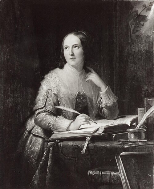Portrait of Anna Maria van Schurman (1607-1678), 1846, Jan Adam Kruseman