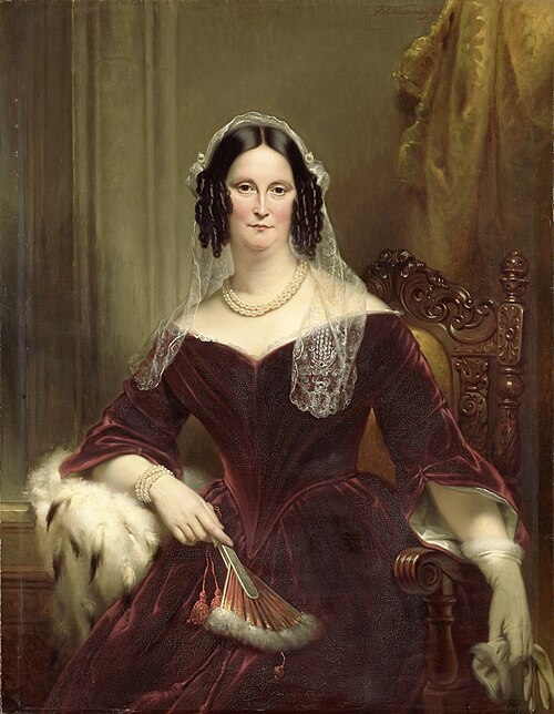 Portrait of Dieuwke Fontein, second Wife of Adriaan van der Hoop, 1844, Jan Adam Kruseman