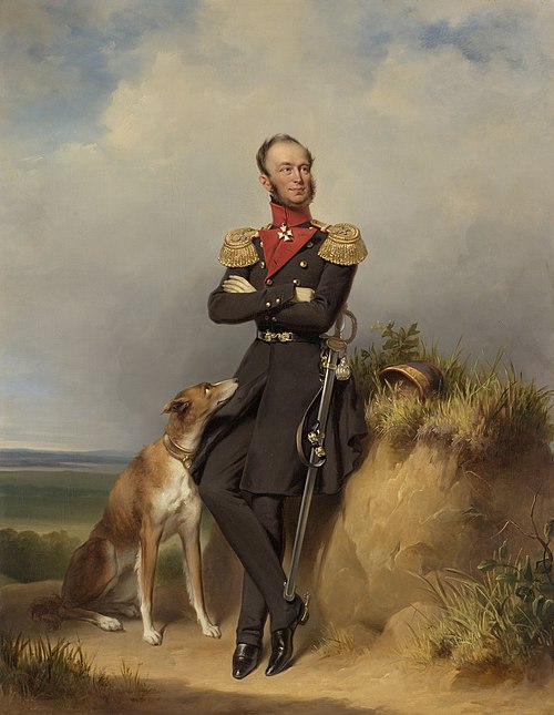 Portrait of William II, King of the Netherlands, 1839, Jan Adam Kruseman