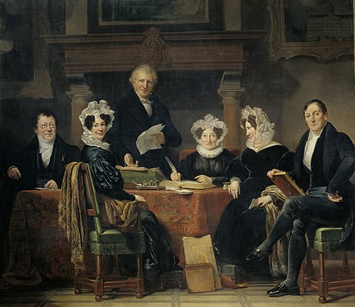 Regents and Regentesses of the Lepers' Asylum, Amsterdam, 1834-35, 1835, Jan Adam Kruseman