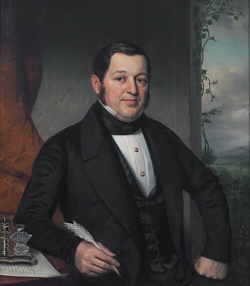 Portrait of Adrianus Anthony Vinju, 1837, Jan Adam Kruseman