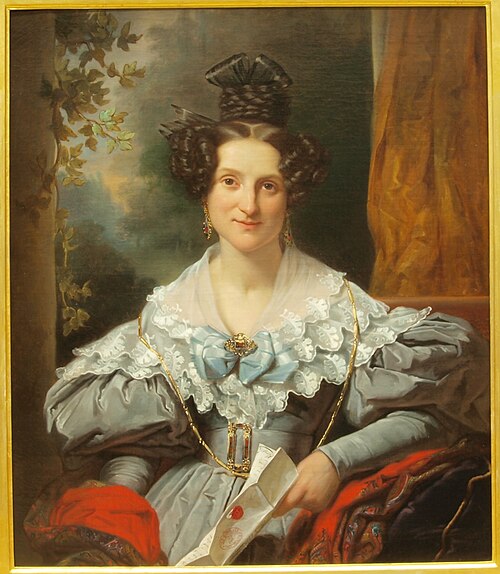 Portrait of Hendrina Eclasina Geertruida Vinju-Heije, 1803-1858, 1834, Jan Adam Kruseman