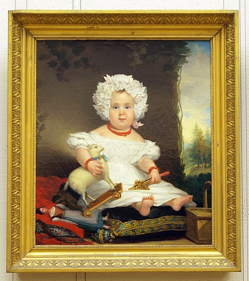 Portrait of Catharina Elisabeth Rente Linsen (1830-1890), 1831, Jan Adam Kruseman