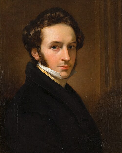 Self portrait of Jan Adam Kruseman (1804-1862), 1827, Jan Adam Kruseman