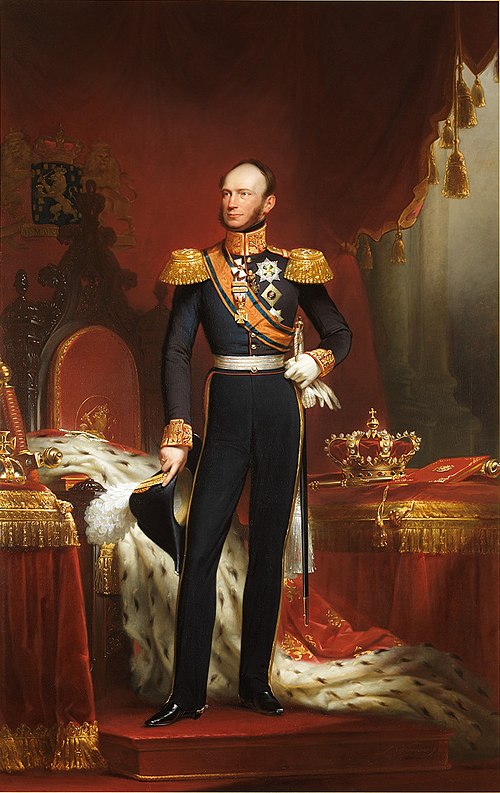 Portrait of King Willem II (1792-1849), 1842, Jan Adam Kruseman