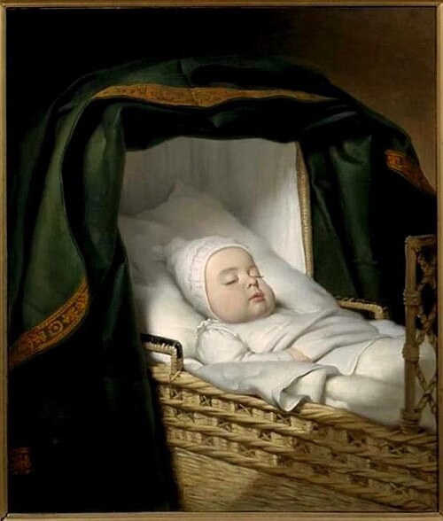 Death bed portrait of Arent van IJsendijk (1829-1830), 1830, Jan Adam Kruseman