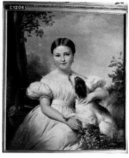 Portrait of Jacqueline Adriënne Henriëtte Hoffmann (1827-1889), wife of Otto baron van Wassenaer, Lo, 1836, Jan Adam Kruseman