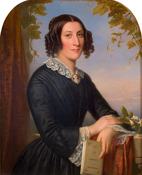 Portrait of Henriette Elisabeth Jacqueline Bienfait (1824-1859)., 1852, Jan Adam Kruseman