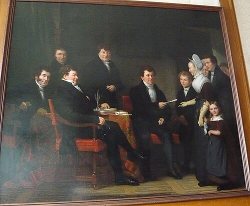 Regents of the Mennonite Orphanage, Haarlem, 1834, Jan Adam Kruseman