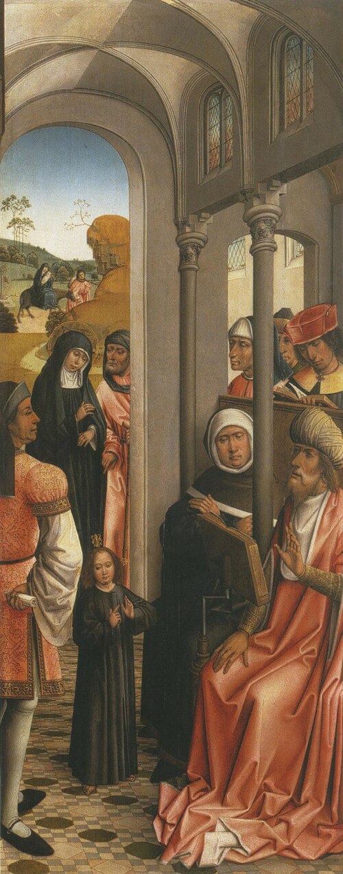 Christus als twaalfjarige in de tempel, 1493, Maître de l'Abbaye d'Affligem
