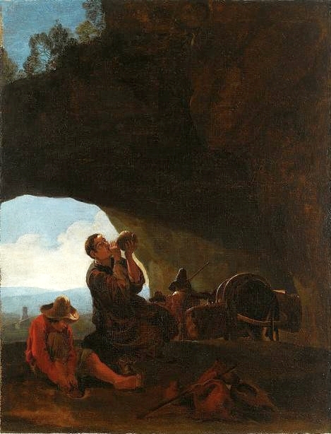 Les voyageurs au repos., 1630, Pieter van Laer