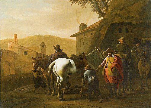 Italian landscape, 1640, Pieter van Laer
