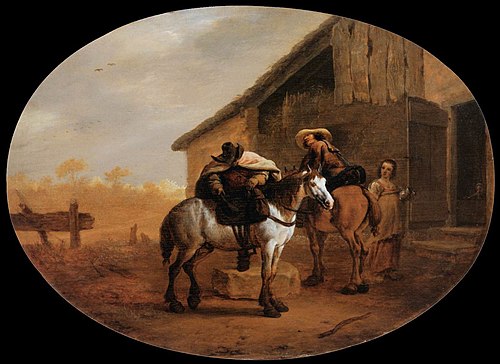 Le Départ de l'hôtellerie, 1635, Pieter van Laer