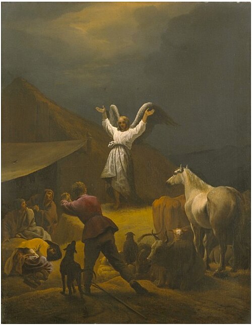 Annunciation to the Shepherds, 1635, Pieter van Laer