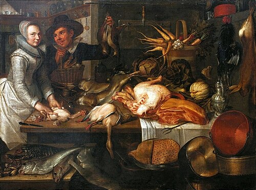 L'intérieur de la cuisine., 1625, Jacob Matham