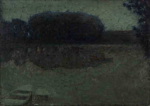 Rivière bleue, Montreuil-Bellay, 1897, Henri Le Sidaner