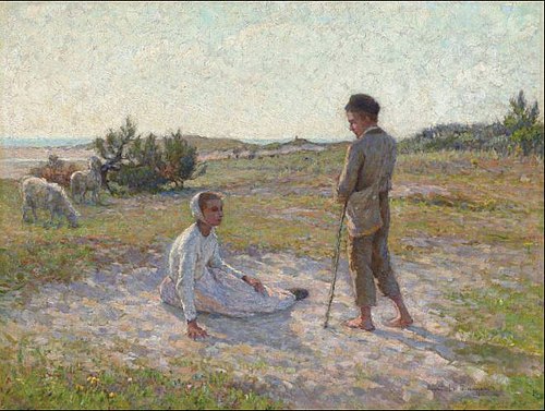 Sur les dunes, Etaples, 1888, Henri Le Sidaner