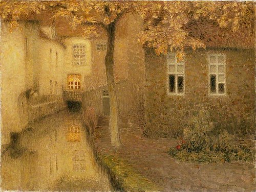 Canal à Bruges dans le crépuscule, 1898, Henri Le Sidaner