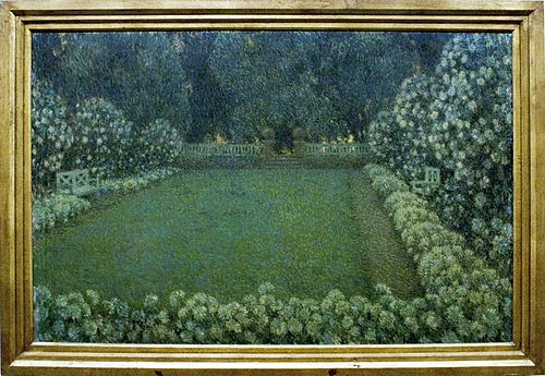 Le jardin blanc au crépuscule, 1912, Henri Le Sidaner