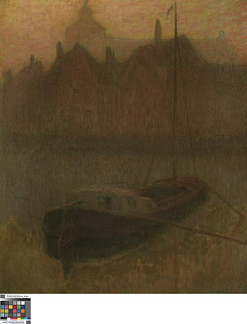 Barque sur le Canal (matin), 1905, Henri Le Sidaner