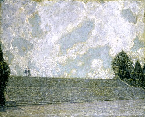 Steps of the Palace at Versailles (Les Marches du Palais Versailles), 1925, Henri Le Sidaner