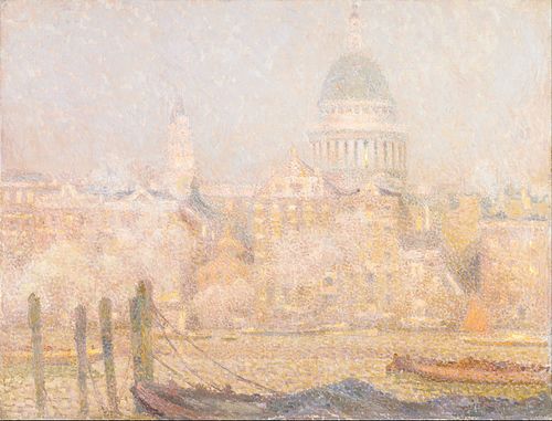 St. Paul’s from the River- Morning Sun in Winter, 1906, Henri Le Sidaner