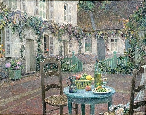 The blue table, 1885, Henri Le Sidaner