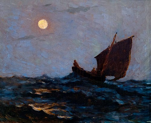 Barque de pêche dans la brume, 1889, Henri Le Sidaner