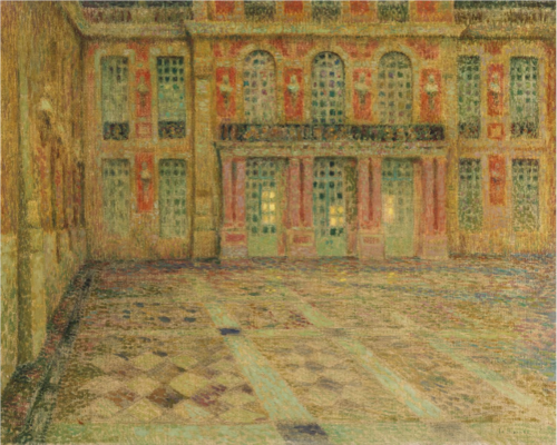 Versailles: Cour d'Honneur, 1912, Henri Le Sidaner