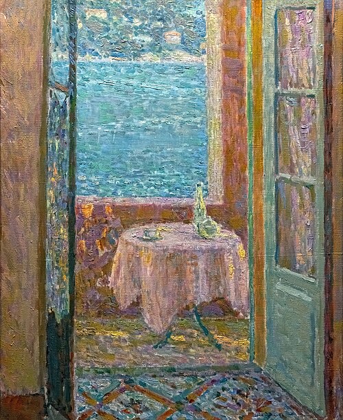 La Table de la mer, Villefranche-sur-Mer, 1920, Henri Le Sidaner