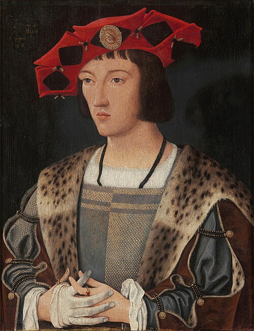 Portrait d'un homme mettant un gant, 1520, Jan Mostaert