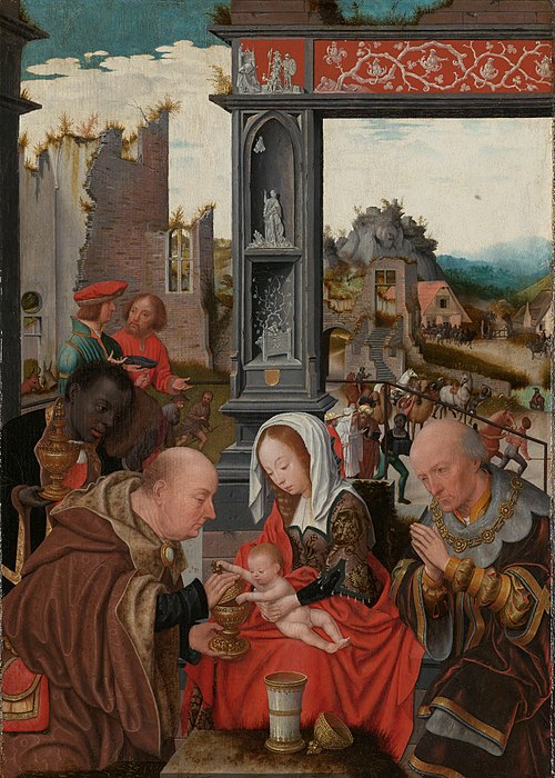 L'Adoration des Mages, 1525, Jan Mostaert