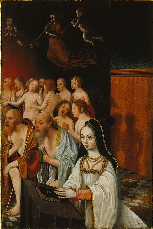 Wings of a Dipthyc with the Souls of the Just and Donor, 1520, Jan Mostaert