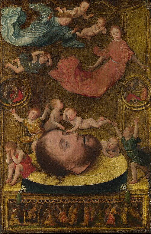 The Head of Saint John the Baptist, 1510, Jan Mostaert