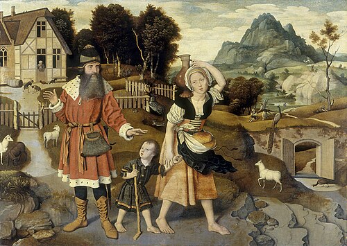 The Banishment of Hagar, 1520, Jan Mostaert
