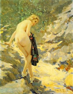 the bather, 1929, Robert Lewis Reid