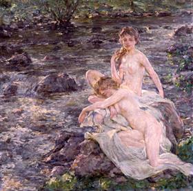 The Bathers, 1929, Robert Lewis Reid