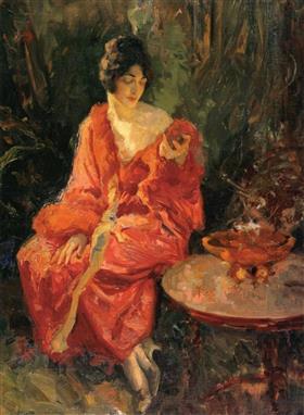 morning reflections, 1929, Robert Lewis Reid
