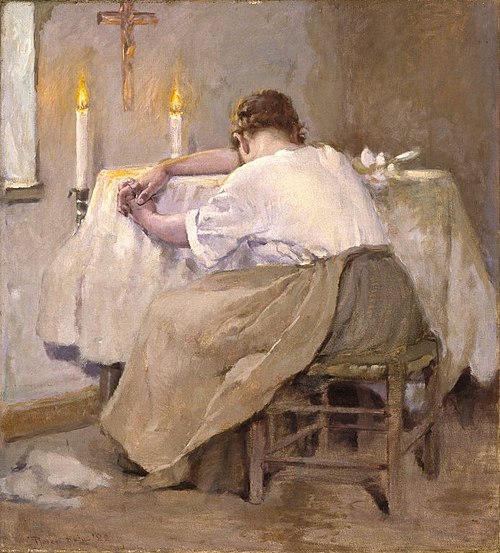 Her First Born, 1888, Robert Lewis Reid