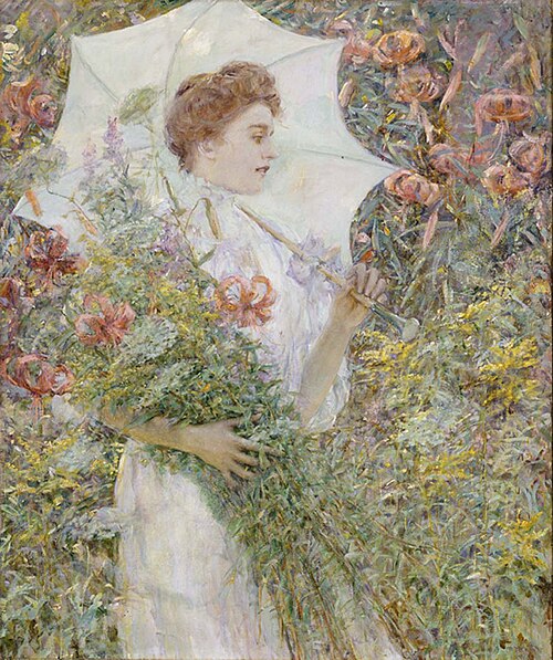 The White Parasol, 1907, Robert Lewis Reid